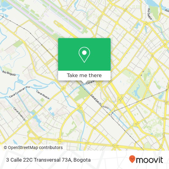 3 Calle 22C Transversal 73A map