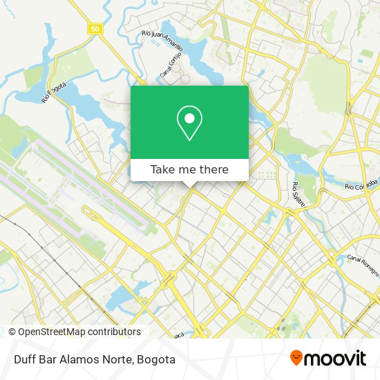 Duff Bar Alamos Norte map