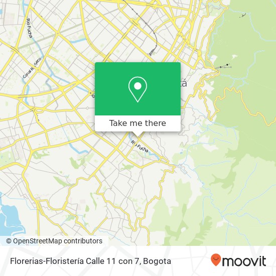 Florerias-Floristería Calle 11 con 7 map