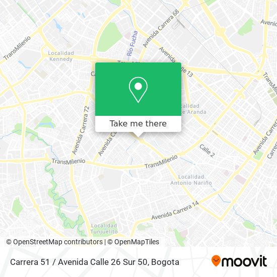 Carrera 51 / Avenida Calle 26 Sur 50 map