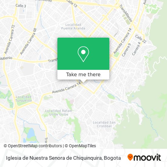 Iglesia de Nuestra Senora de Chiquinquira map