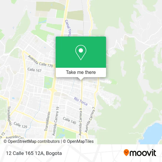 12 Calle 165 12A map