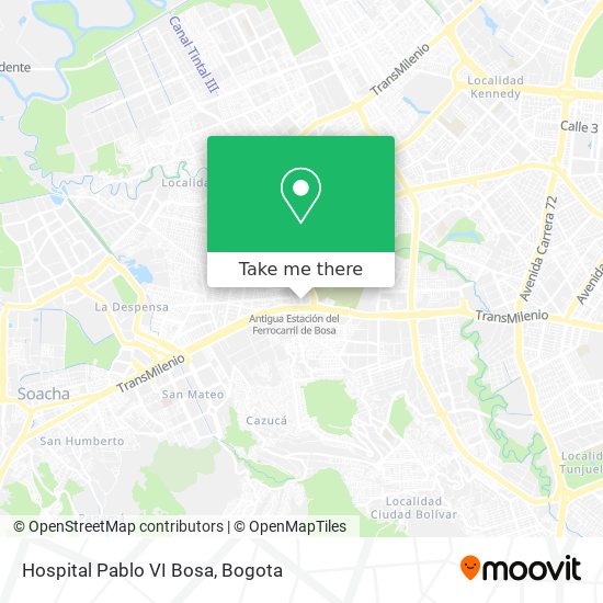 Hospital Pablo VI Bosa map