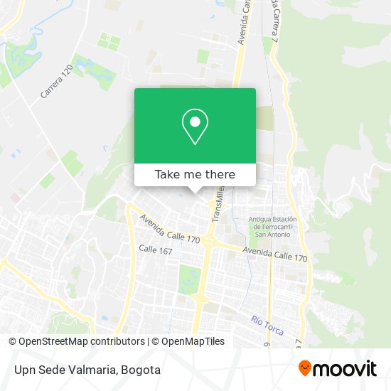 Mapa de Upn Sede Valmaria