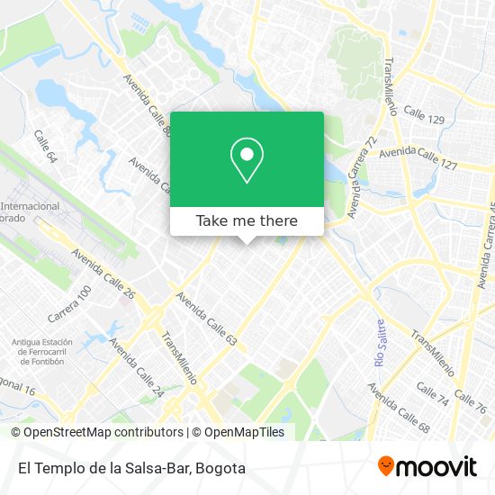 Mapa de El Templo de la Salsa-Bar