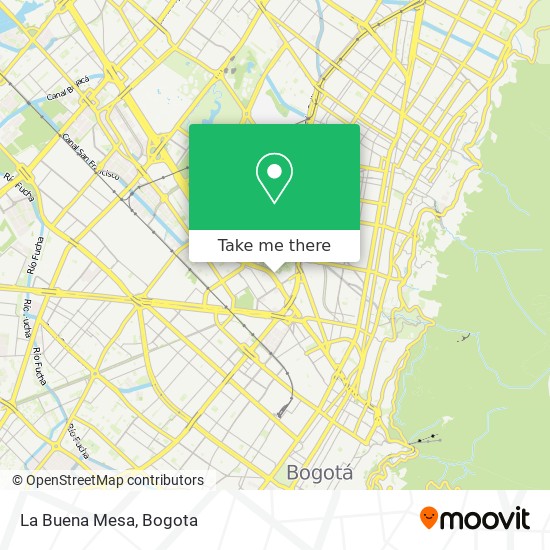 La Buena Mesa map