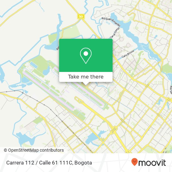 Mapa de Carrera 112 / Calle 61 111C