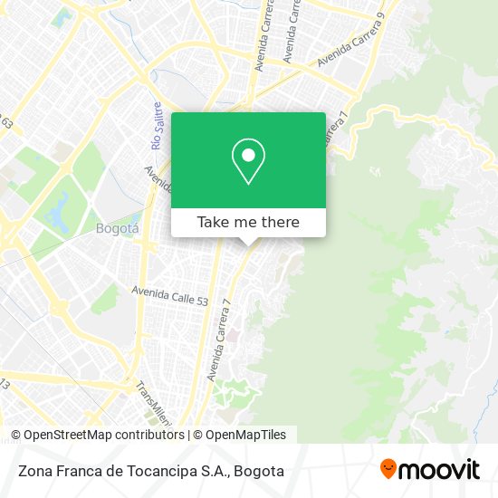 Zona Franca de Tocancipa S.A. map