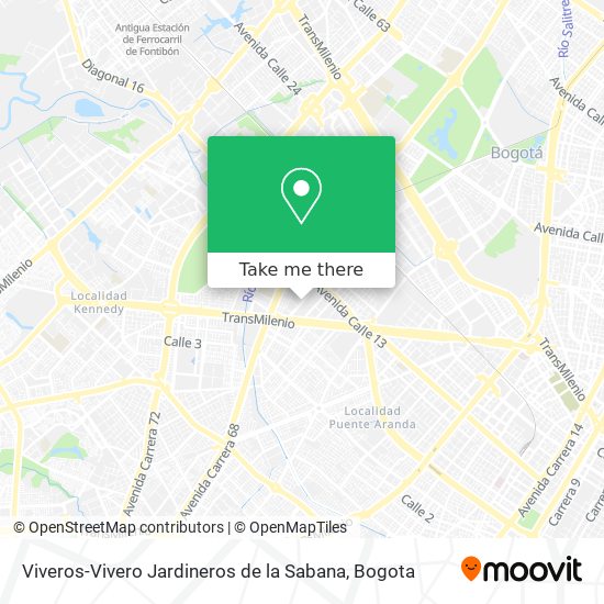 Viveros-Vivero Jardineros de la Sabana map