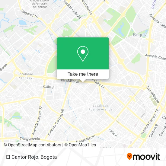 Mapa de El Cantor Rojo