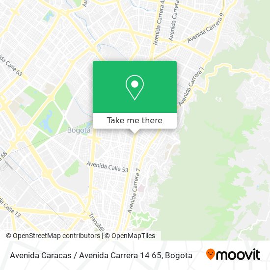 Avenida Caracas / Avenida Carrera 14 65 map