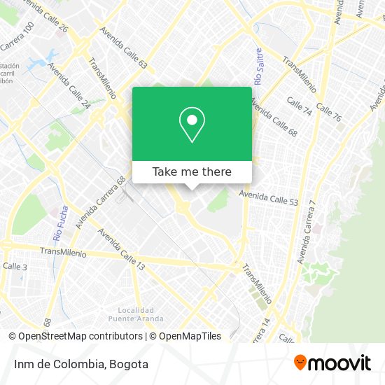 Inm de Colombia map