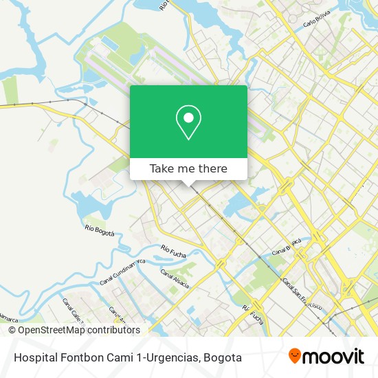Hospital Fontbon Cami 1-Urgencias map