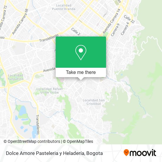 Dolce Amore Pasteleria y Heladería map