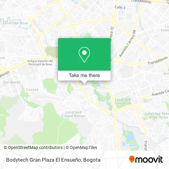 Bodytech Gran Plaza El Ensueño map