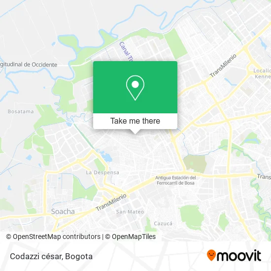 Mapa de Codazzi césar