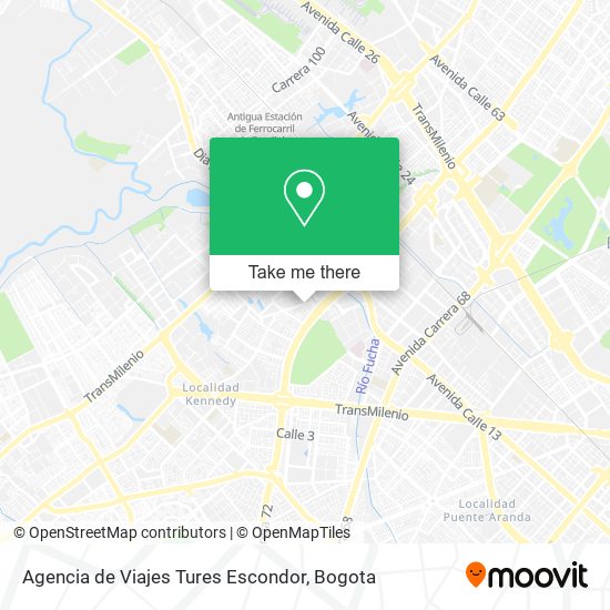 Mapa de Agencia de Viajes Tures Escondor