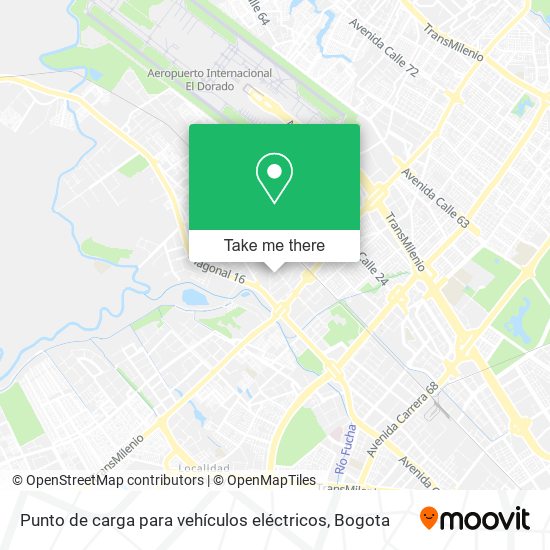 Mapa de Punto de carga para vehículos eléctricos
