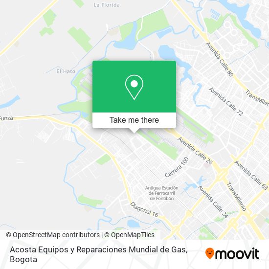 Mapa de Acosta Equipos y Reparaciones Mundial de Gas