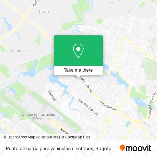 Punto de carga para vehículos eléctricos map