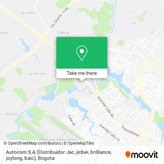Autocom S.A (Distribuidor Jac, jinbei, brilliance, joylong, baic) map