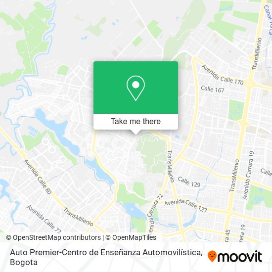 Mapa de Auto Premier-Centro de Enseñanza Automovilística