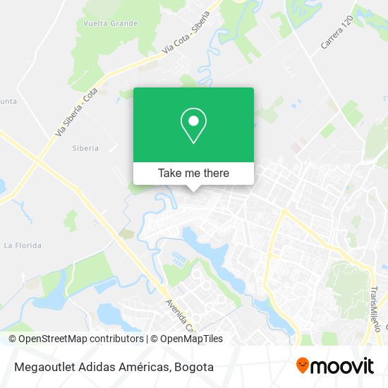 Megaoutlet Adidas Américas map