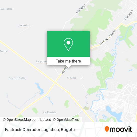 Mapa de Fastrack Operador Logístico