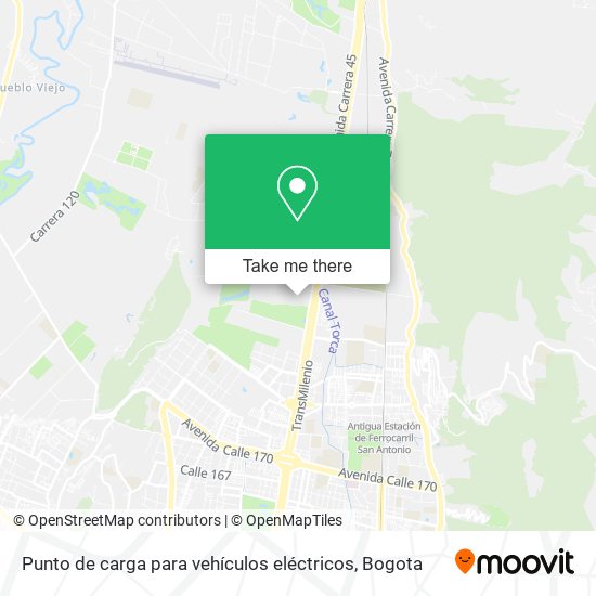 Mapa de Punto de carga para vehículos eléctricos