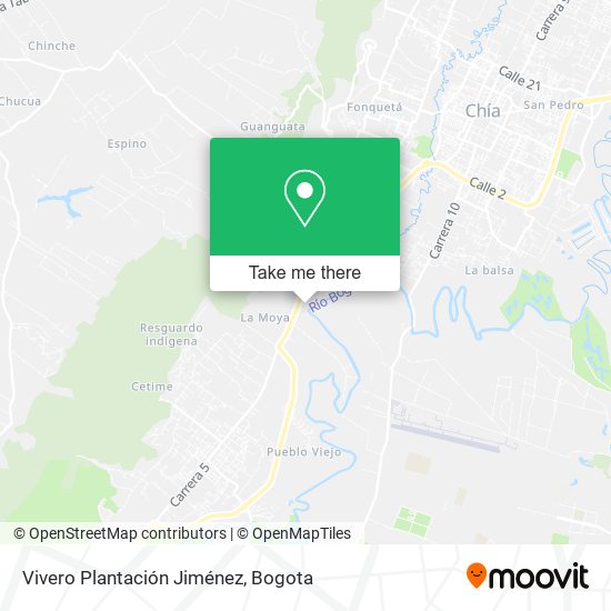 Vivero Plantación Jiménez map