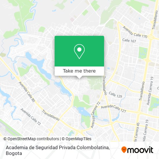Mapa de Academia de Seguridad Privada Colombolatina