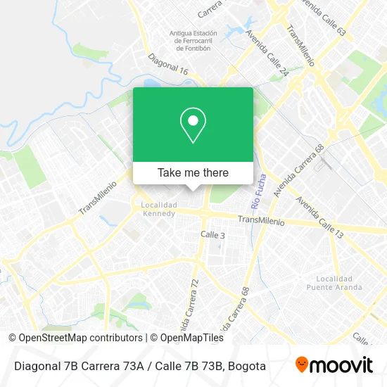 Diagonal 7B Carrera 73A / Calle 7B 73B map