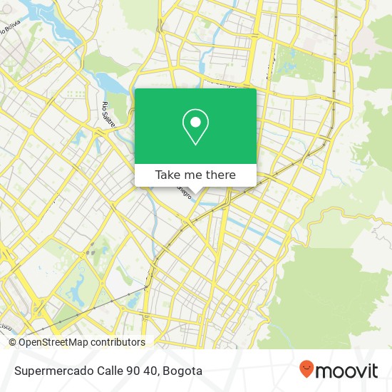 Mapa de Supermercado Calle 90 40