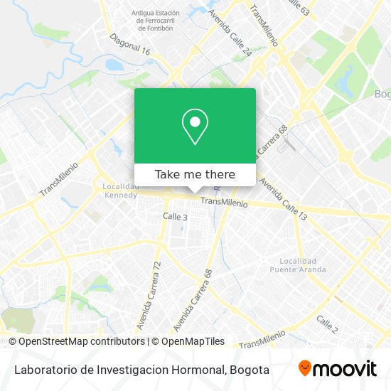 Laboratorio de Investigacion Hormonal map