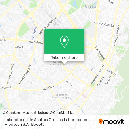 Laboratorios de Analisis Clinicos-Laboratorios Prodycon S.A. map