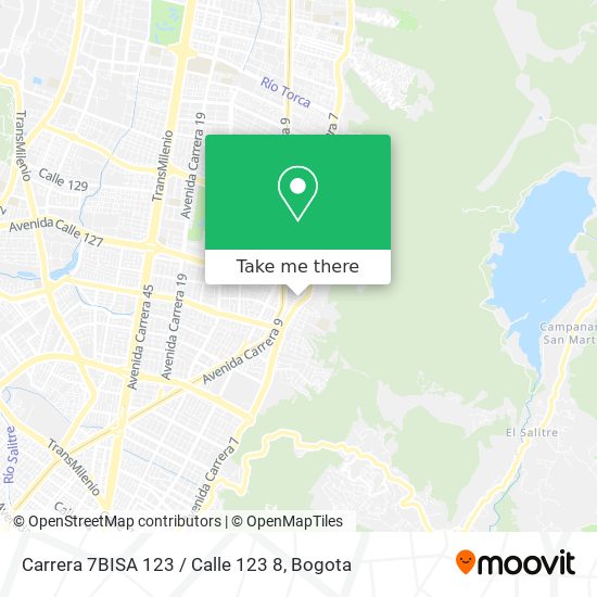 Carrera 7BISA 123 / Calle 123 8 map