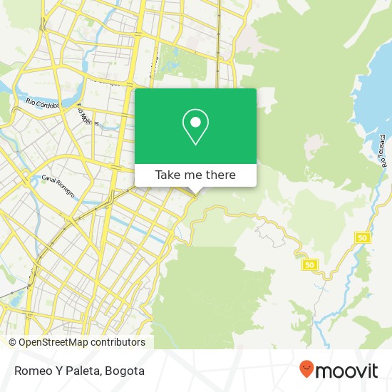Romeo Y Paleta map