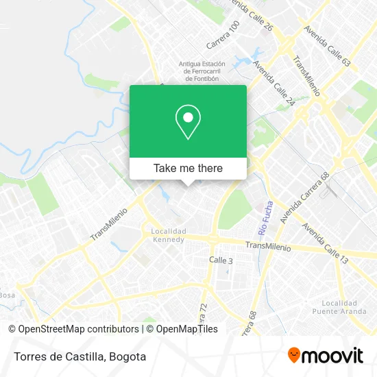 Torres de Castilla map