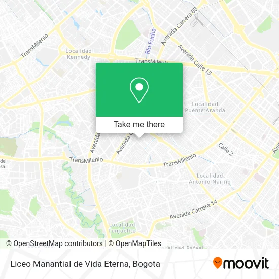 Liceo Manantial de Vida Eterna map