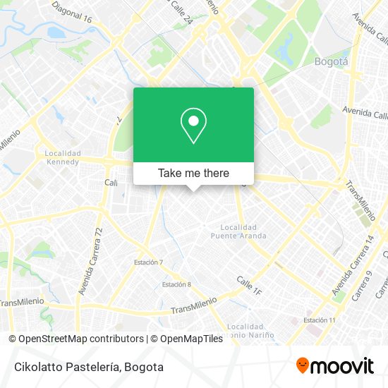 Mapa de Cikolatto Pastelería