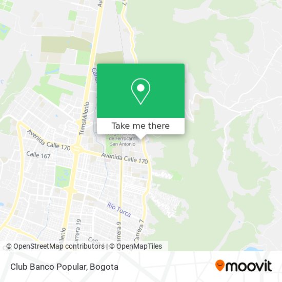 Club Banco Popular map