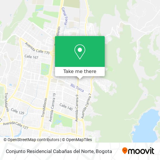 Conjunto Residencial Cabañas del Norte map