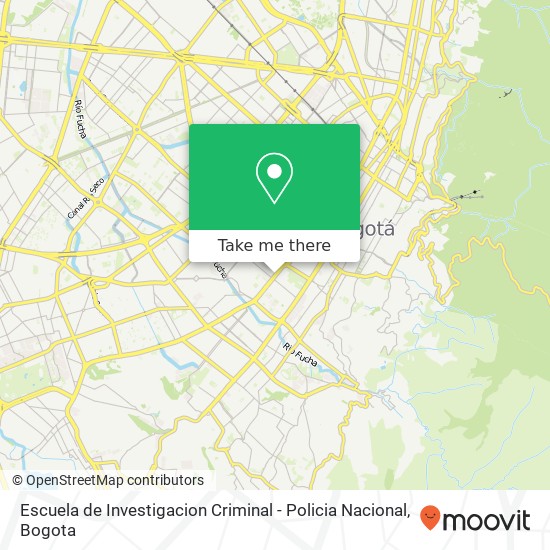 Escuela de Investigacion Criminal - Policia Nacional map