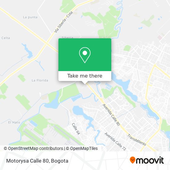 Motorysa Calle 80 map