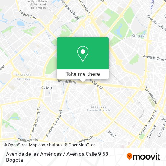 Avenida de las Américas / Avenida Calle 9 58 map