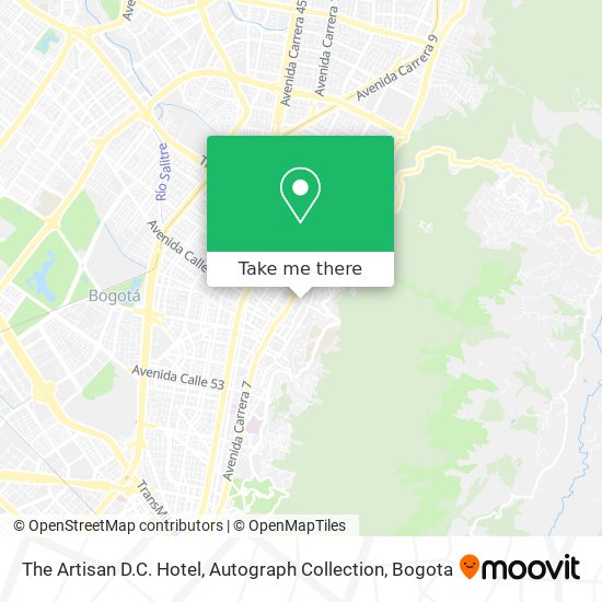 The Artisan D.C. Hotel, Autograph Collection map