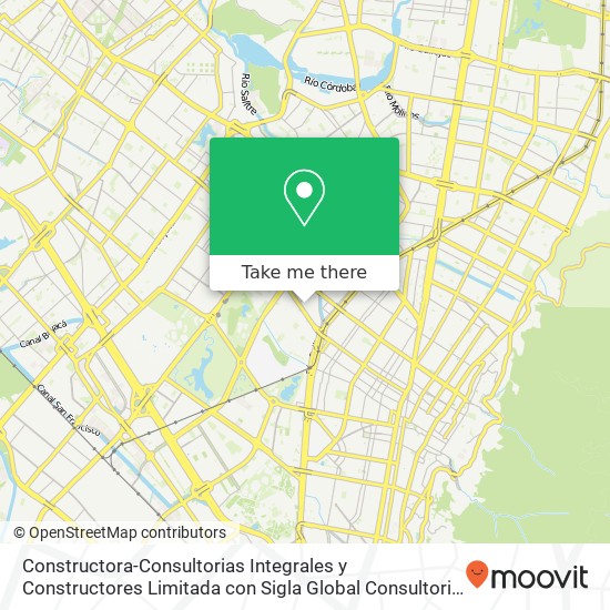 Constructora-Consultorias Integrales y Constructores Limitada con Sigla Global Consultoria map