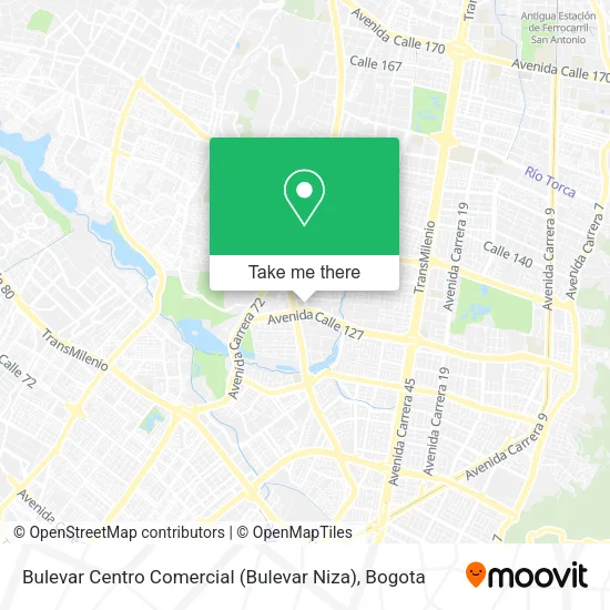 Mapa de Bulevar Centro Comercial (Bulevar Niza)