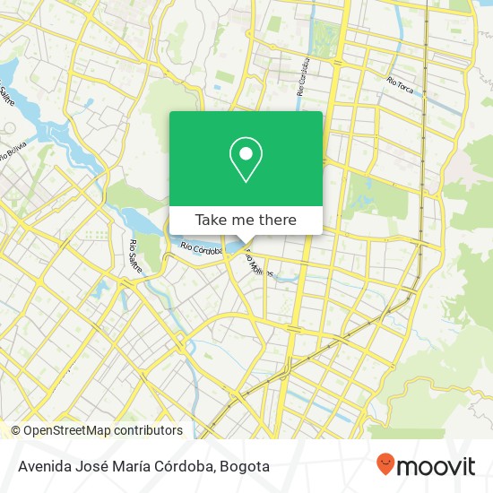 Avenida José María Córdoba map