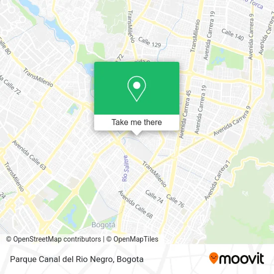 Mapa de Parque Canal del Rio Negro